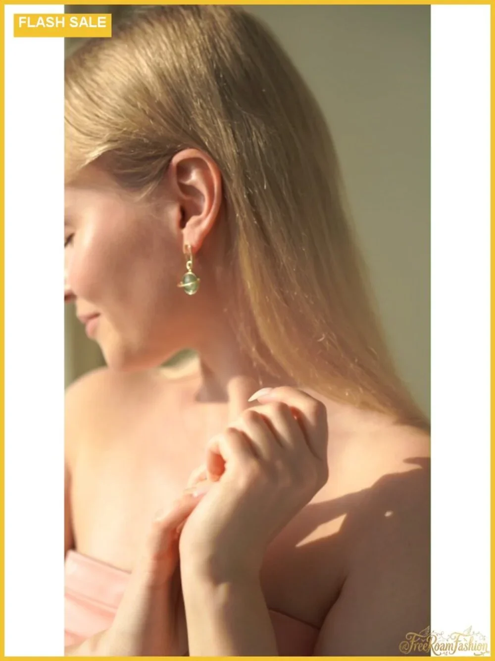 Celestial Asymmetrical Moon Star Saturn Dangle Drop Earrings 925 Silver Posts